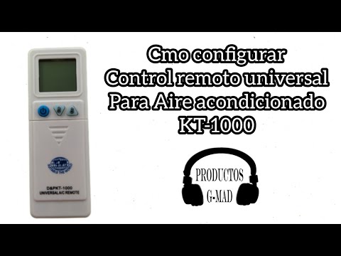 Guía para configurar el control remoto universal KT 1000